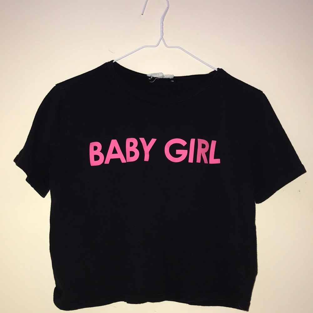 Black and pink “Baby Girl” shirt